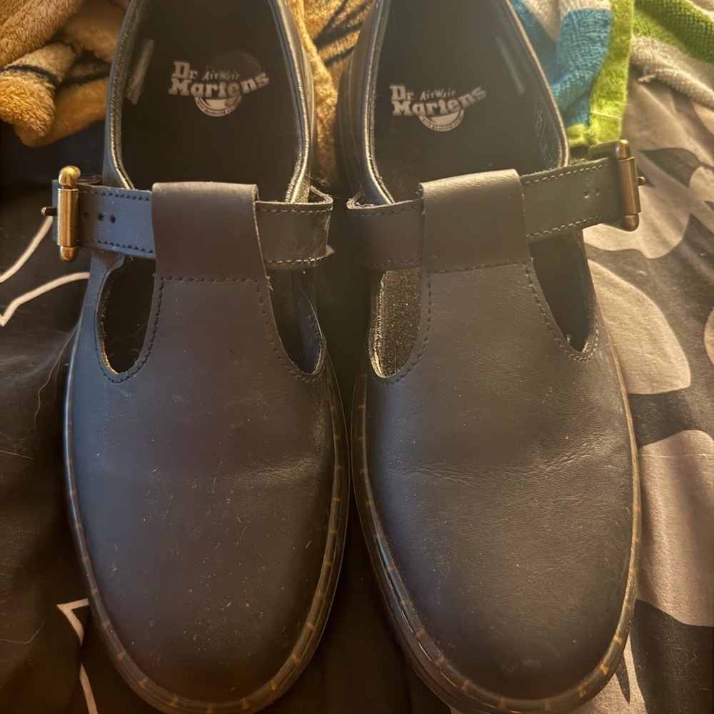 Dr. Martens Black Dress Shoes with Buckle